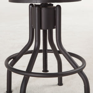 Artezia Height Adjustable Stool in Walnut Finish