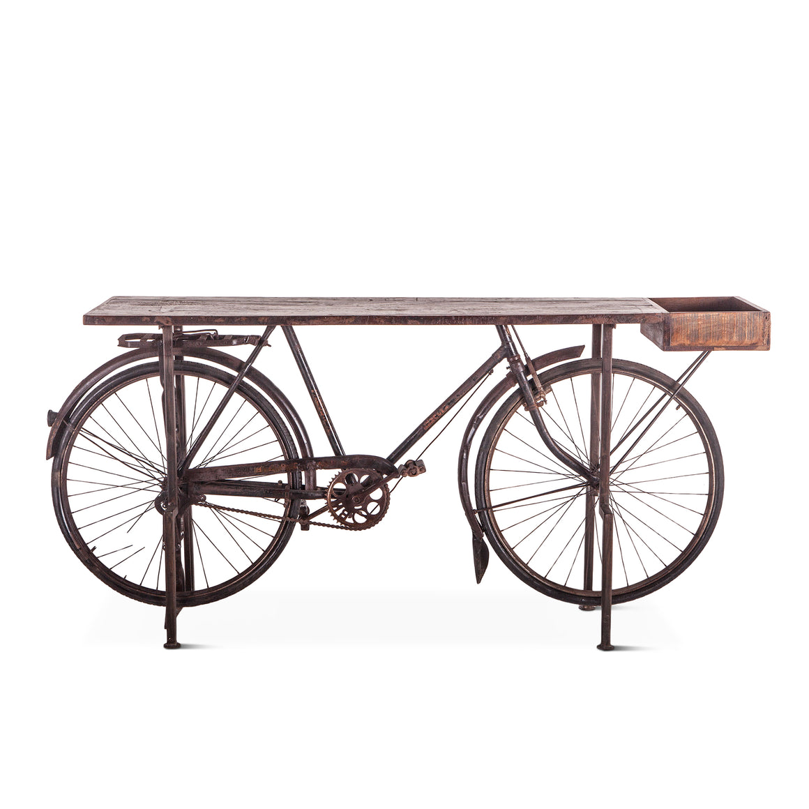 Paxton Reclaimed Teak Bicycle Console