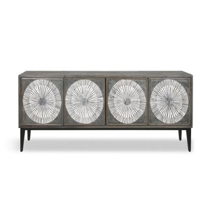 Palm Desert Modern Bone Inlay Sideboard in Vintage Gray