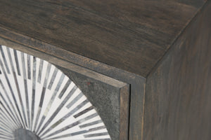 Palm Desert Modern Bone Inlay Sideboard in Vintage Gray