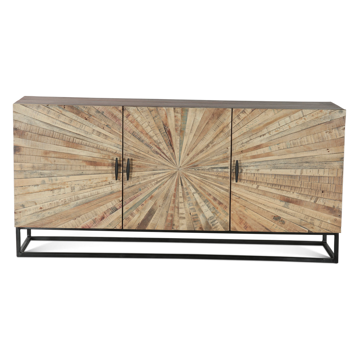 Sunburst Sideboard in Reclaimed Wood