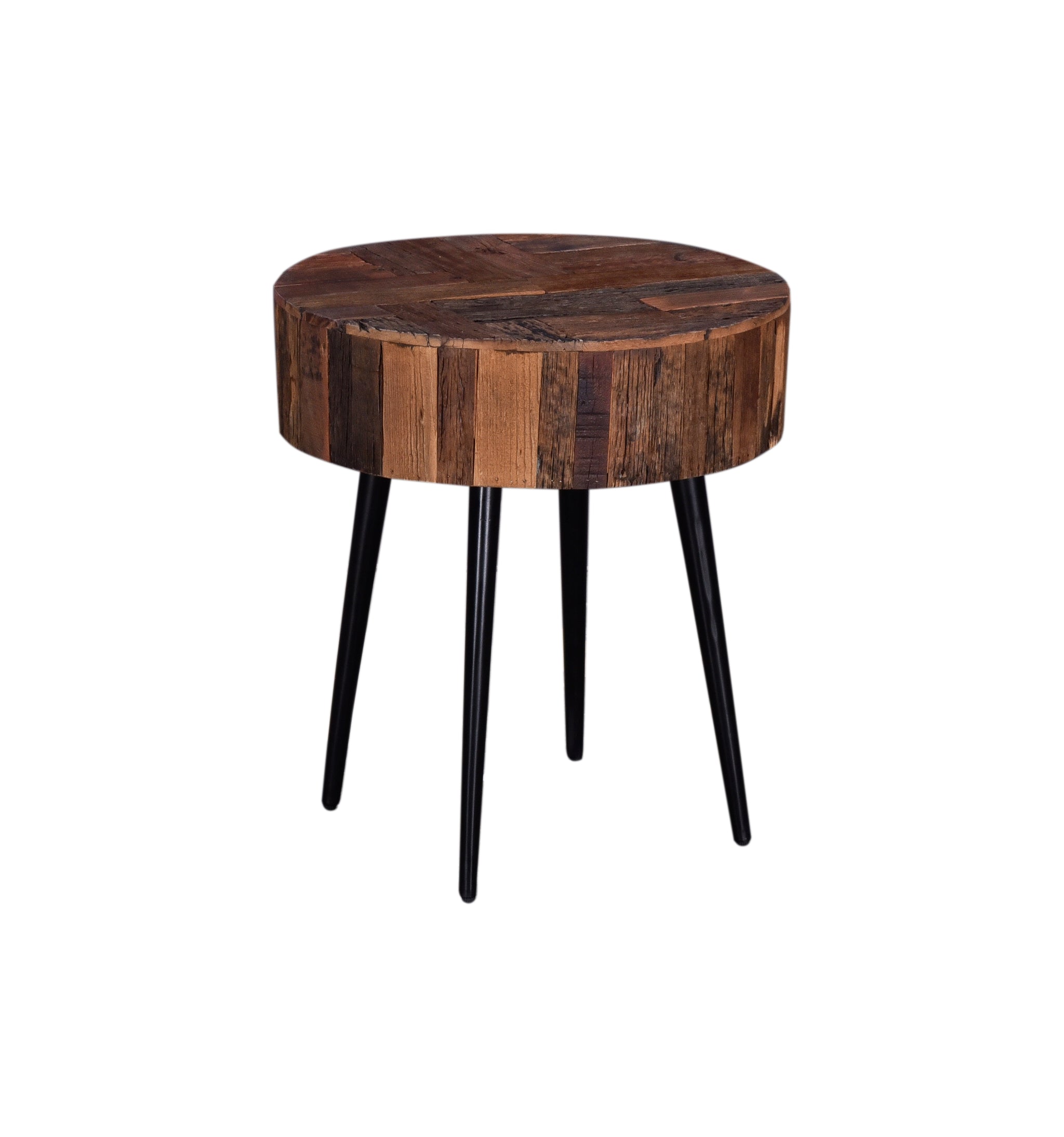 Palm Desert Reclaimed Wood Modern Side Table