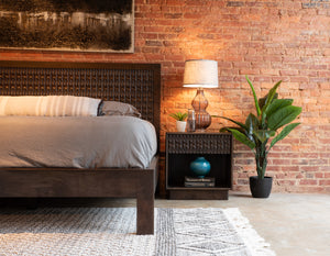 Cairo King Bed in Dark Java