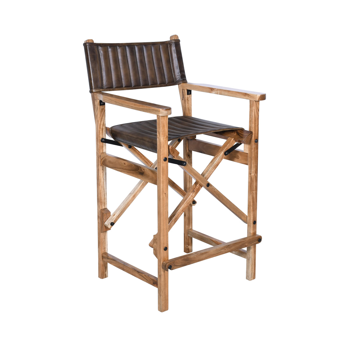 Galway Folding Bar Chair in Antique Whiskey