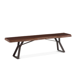 Nottingham 72" Bench with Walnut Finish