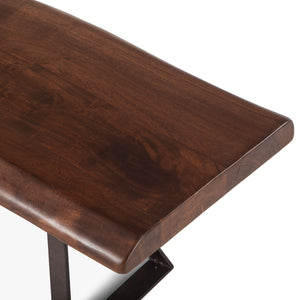 Nottingham 72" Bench with Walnut Finish