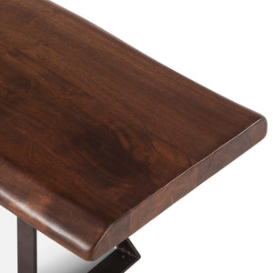 Nottingham 90" Bench with Walnut Finish
