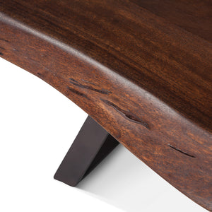 Nottingham 90" Bench with Walnut Finish
