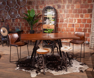 Brisbane Morgan Bar Chair in Hand Washed Chestnut