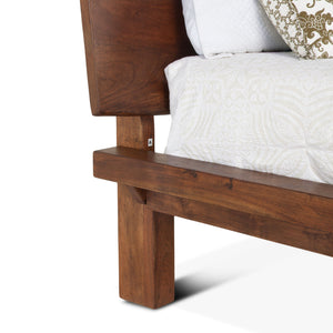 Nottingham-King Bed Mid-Century Brown th