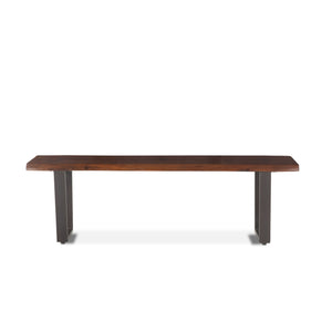 Belfrie 56" Bench in Acacia with Walnut Finish