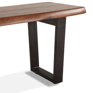 Belfrie 56" Bench in Acacia with Walnut Finish