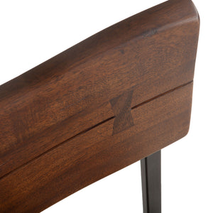 Belfrie Dining Chair in Walnut Finish