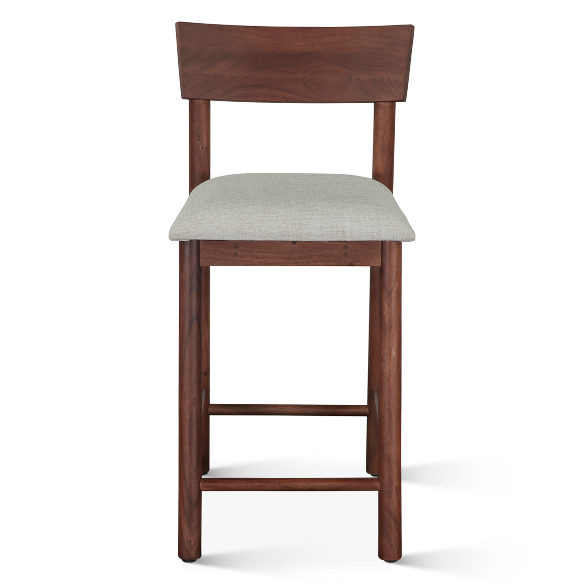 Hampton Upholstered Counter Chair in Walnut