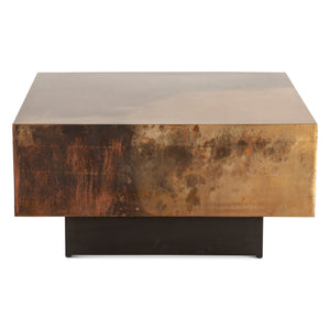 St. George 35" Coffee Table in Oxidized Copper