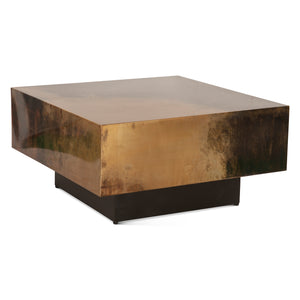 St. George 35" Coffee Table in Oxidized Copper