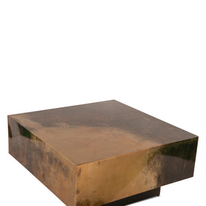 St. George 35" Coffee Table in Oxidized Copper