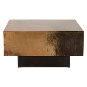 St. George 35" Coffee Table in Oxidized Copper