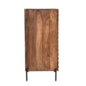 Acres 39" Bar Cabinet in Carved Brownstone