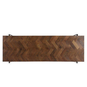 Allegro Bench in Mango Wood with Dark Brown Finish