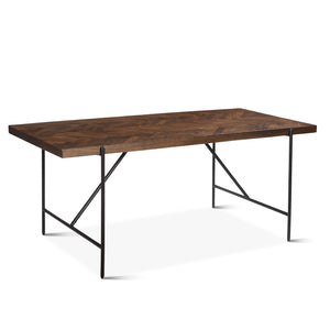 Allegro Dining Table in Mango Wood with Dark Brown Finish