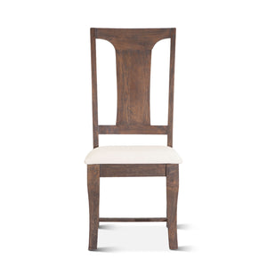 Toulon Upholstered Dining Chairs in Weathered Mango