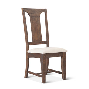 Toulon Upholstered Dining Chairs in Weathered Mango