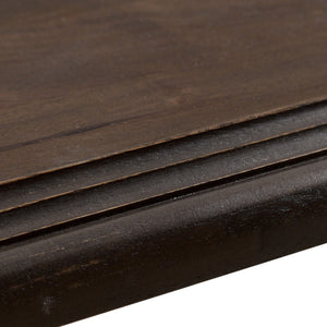 Toulon 84" Dining Table in Vintage Brown Finish