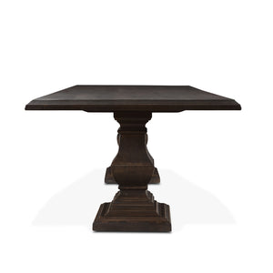 Toulon 84" Dining Table in Vintage Brown Finish