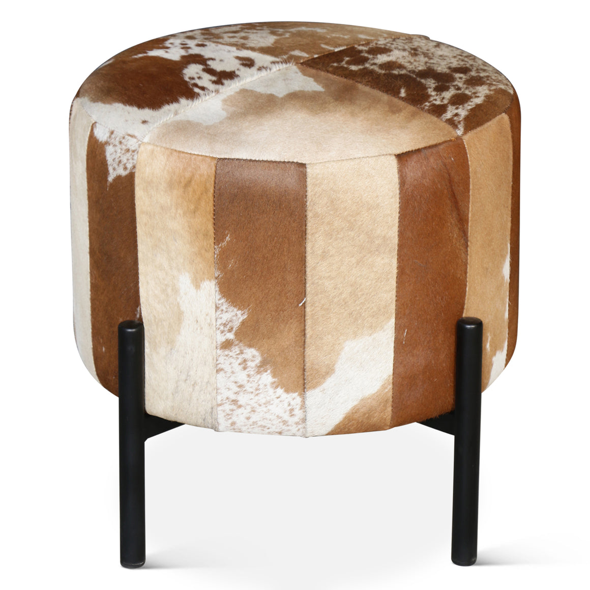 Charleston 20" Stool in Brown Hair on Hide