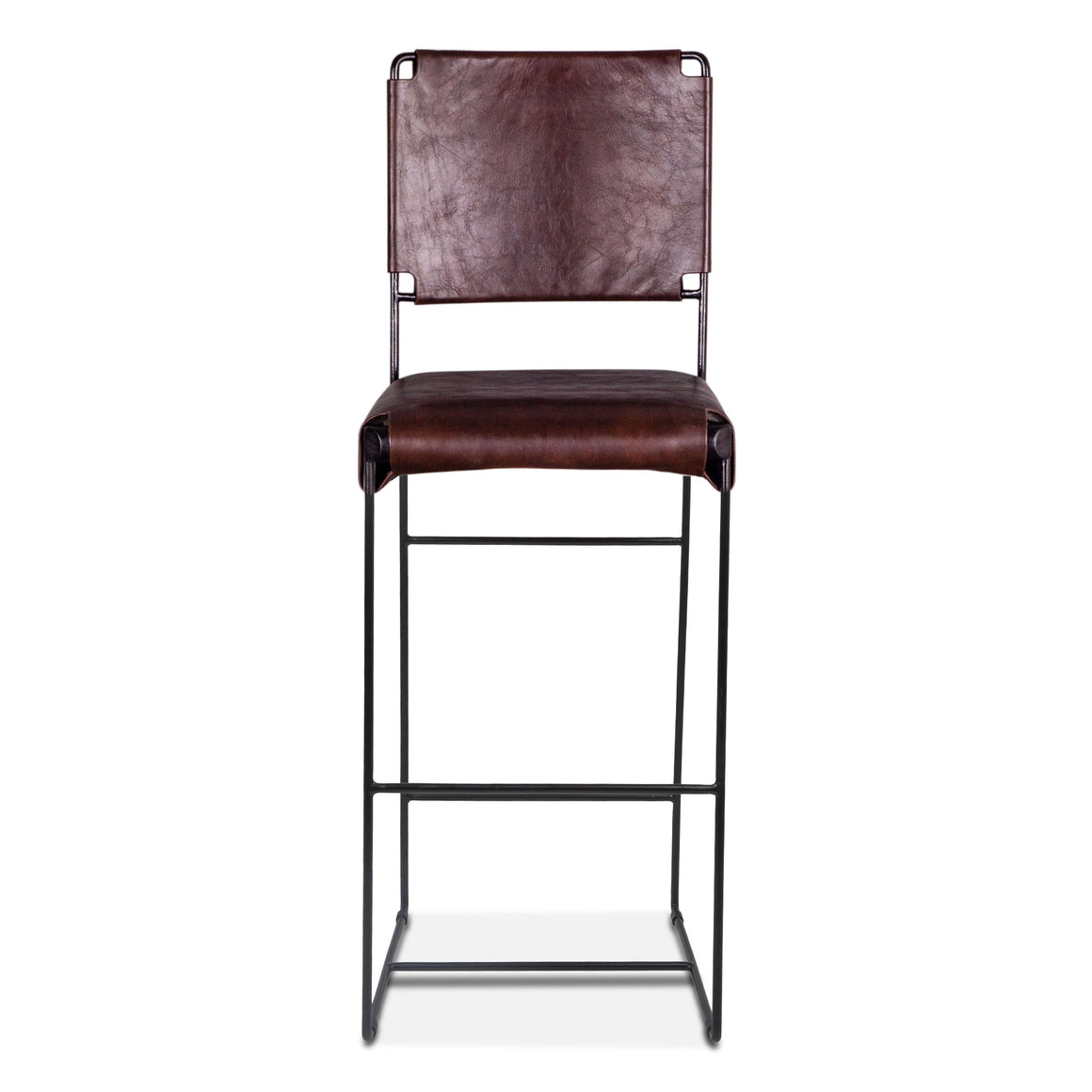 Melbourne Bar Chair Chocolate Leather