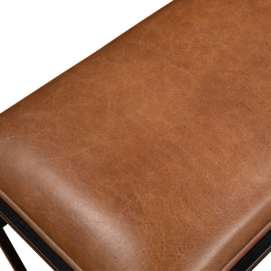 Melbourne 62" Bench in Cognac Leather
