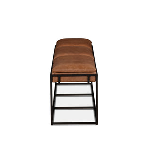 Melbourne 62" Bench in Cognac Leather