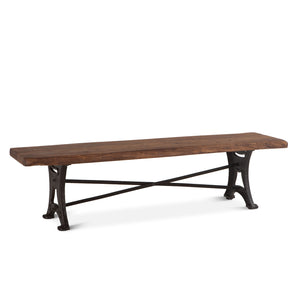 Blayne 70" Bench in Acacia with Walnut Finish