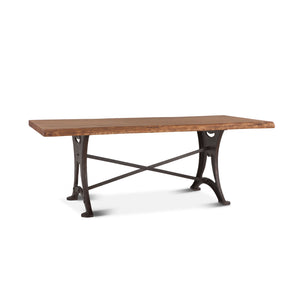 Blayne 72" Dining Table in Live Edge Acacia with Walnut Finish
