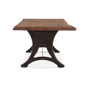 Blayne 72" Dining Table in Live Edge Acacia with Walnut Finish