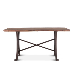 Blayne 72" Gathering Table in Live Edge Acacia with Walnut Finish