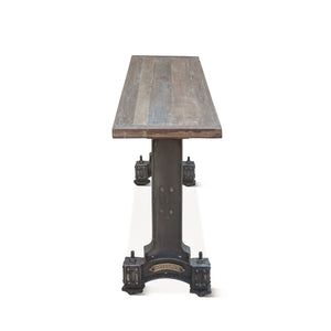 Sterling 66" Console Table in Cast Iron and  Teak