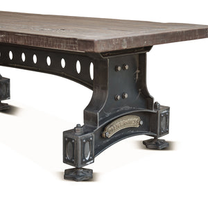 Sterling 53" Coffee Table in Cast Iron and Teak
