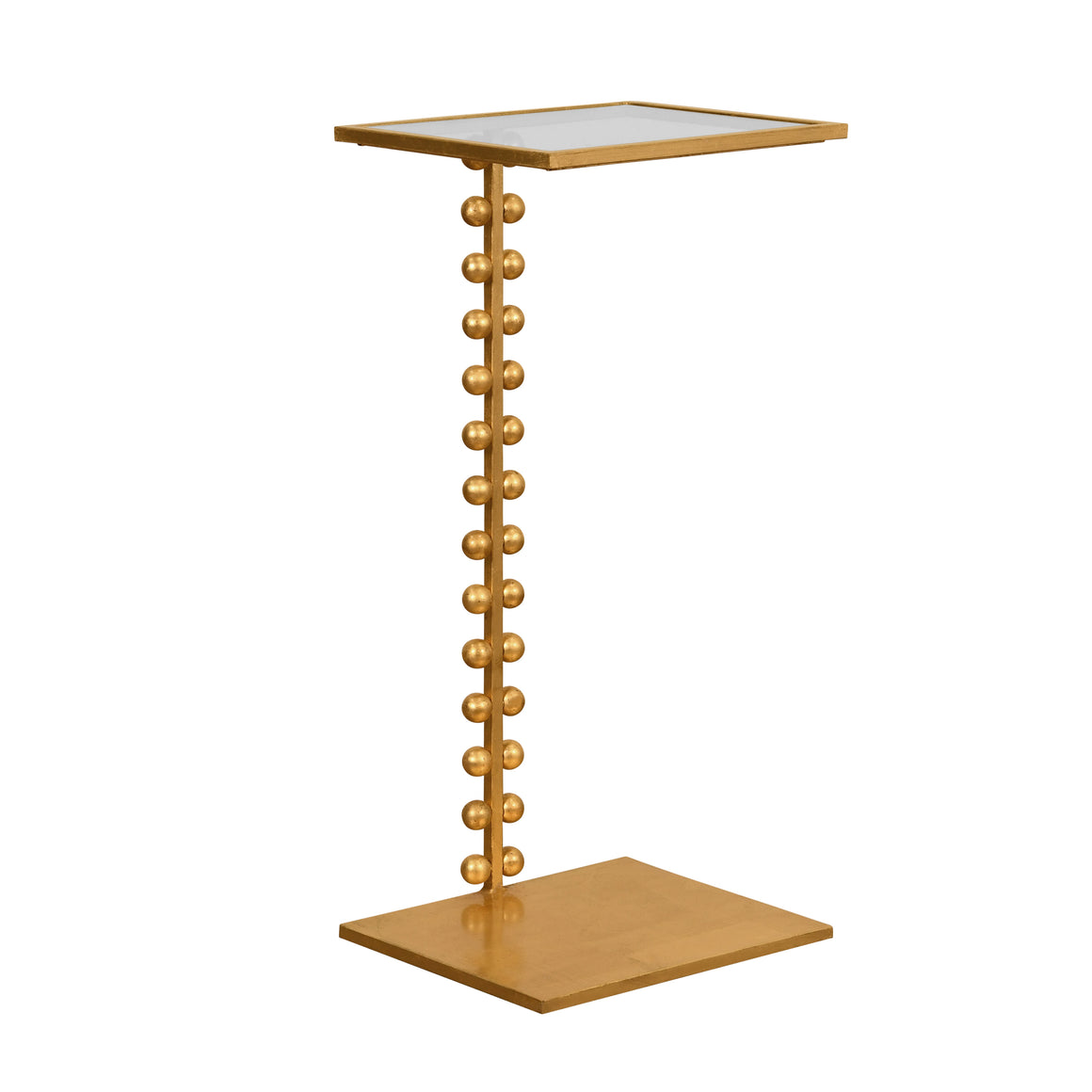 Foster Ball Lined Cigar Table in Gold Leaf