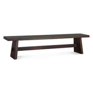 Acadia 79" Bench in Coffee Bean