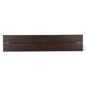 Acadia 79" Bench in Coffee Bean