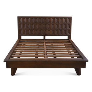 Lisbon King Bed in Royal Brown