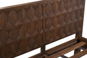 Lisbon King Bed in Royal Brown