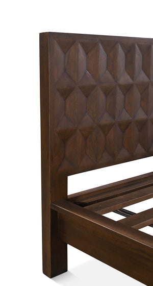 Lisbon King Bed in Royal Brown
