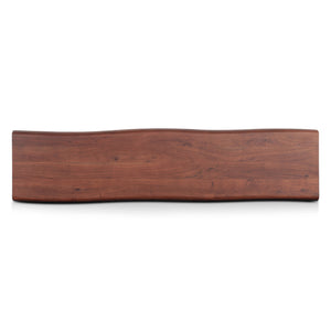 Yarrow 68" Bench in Light Sequoia with Gunmetal Legs