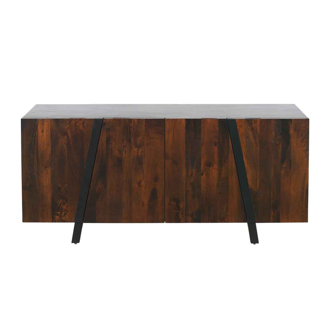 Aurora 74" Modern Sideboard in Dark Walnut Finish