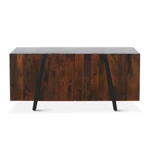 Aurora 74" Modern Sideboard in Dark Walnut Finish
