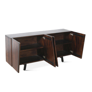 Aurora 74" Modern Sideboard in Dark Walnut Finish