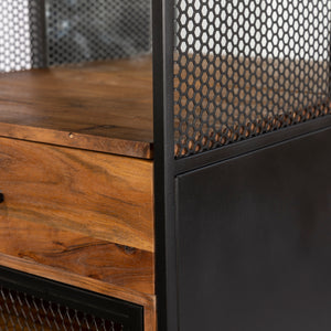 Mescalero Bar Cabinet in Iron and Mango Wood